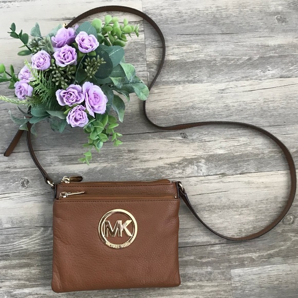 Michael Kors Handbags - Michael Kors Crossbody Bag in Cognac